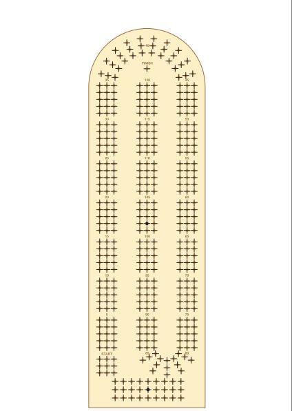 Free Cribbage Board Templates Plans DIY Free Download Easy Benches To 